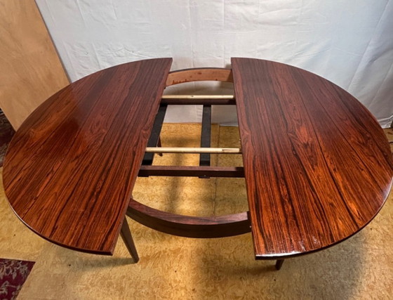Image 1 of Mid-Century Danish Rosewood Extending Dining Table by Niels Otto Møller for J.L. Møllers Møbelfabrik 1960 exceptional example