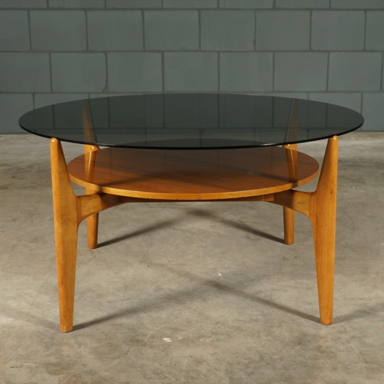 Image 1 of Vintage Walnut Coffee Table - Wilhelm Renz - 1960s