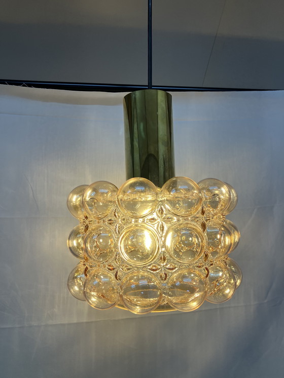 Image 1 of Helena Tynell Bubble Pendelleuchte Bernstein, von Limburg Glashütte