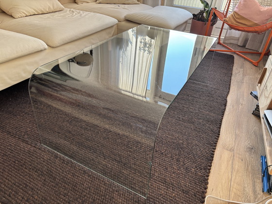 Image 1 of Curved Glass Coffee Table