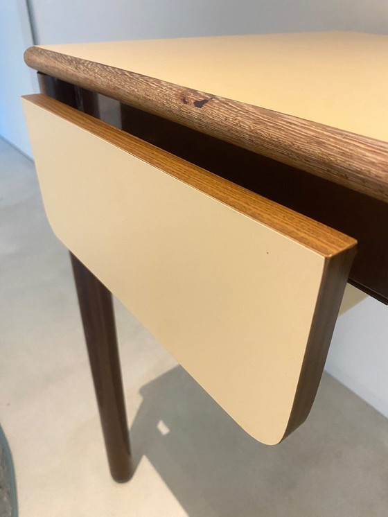 Image 1 of Table d'écolier Elco vintage avec structure en acier et tiroir – vers 1965