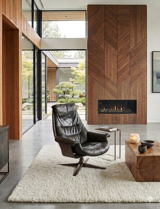 Göte Möbler Nässjö Swivel armchair 1976  
