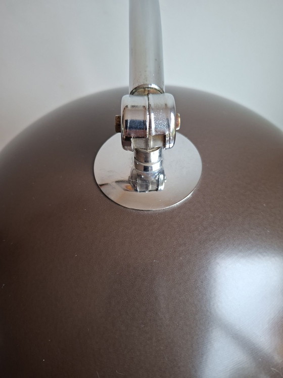 Rare Hala Zeist '144' Desk Lamp, 1st Generation, LED Upgrade, Table lamps, Chrome, Metal, Brown (photo 7 of 15)
