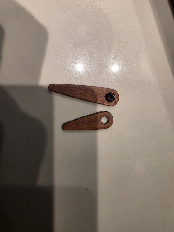 Image 1 of NOMON Atomo design table clock – wood & steel – Arne Jacobsen style – TOP CONDITION