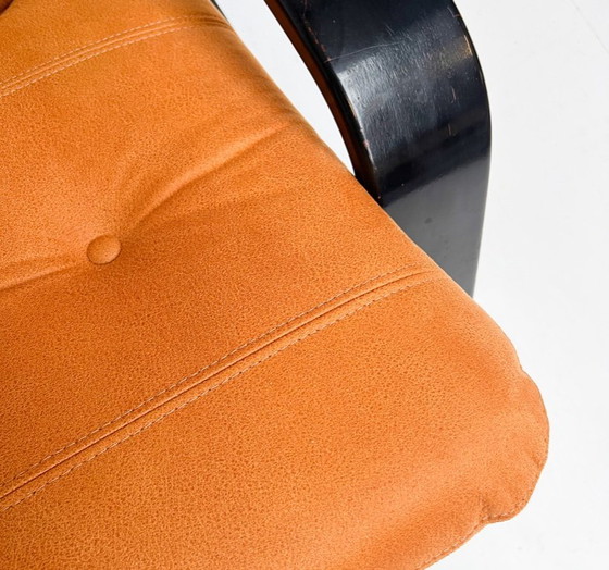 Image 1 of Poltrona rivestita color cognac, anni '60