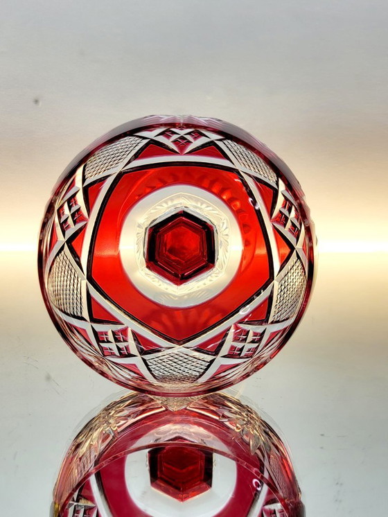 Image 1 of Set of 4 Val Saint Lambert "Berncastel" No. 204 Roemer glasses – hand-cut crystal – Belgium, 1905