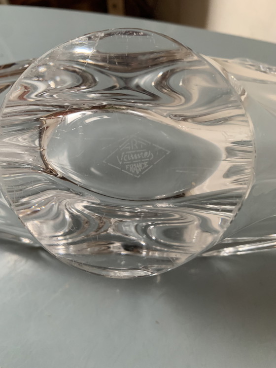 Image 1 of Sierlijke Vannes France cristallen schaal 70 cm in zeer goede staat