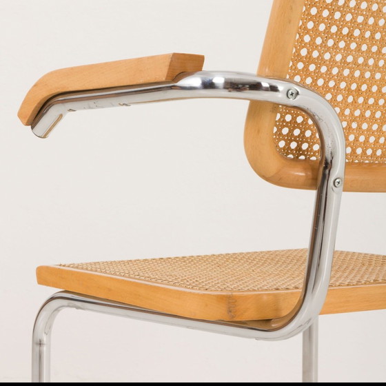 Image 1 of 1 x Set aus 4 Cidue-Stühlen mit Rohrgestell S64, entworfen von Marcel Breuer in den 1970er Jahren