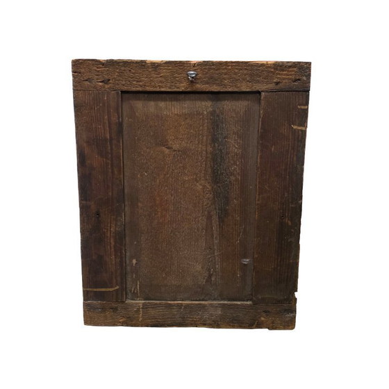 Image 1 of Specchio antico in legno color oro