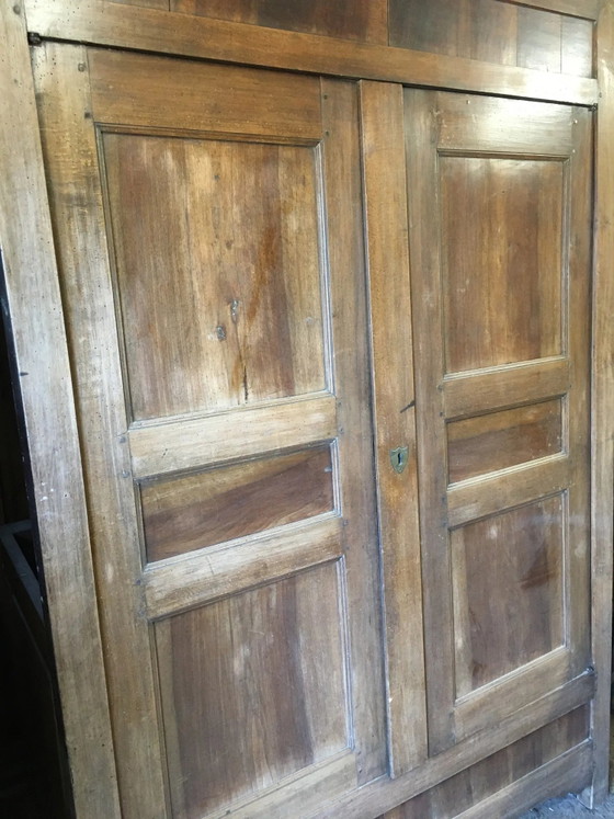 Fronte armadio antico a doppia anta in noce. – Oggetti decorativi, Vintage (photo 4 of 12)