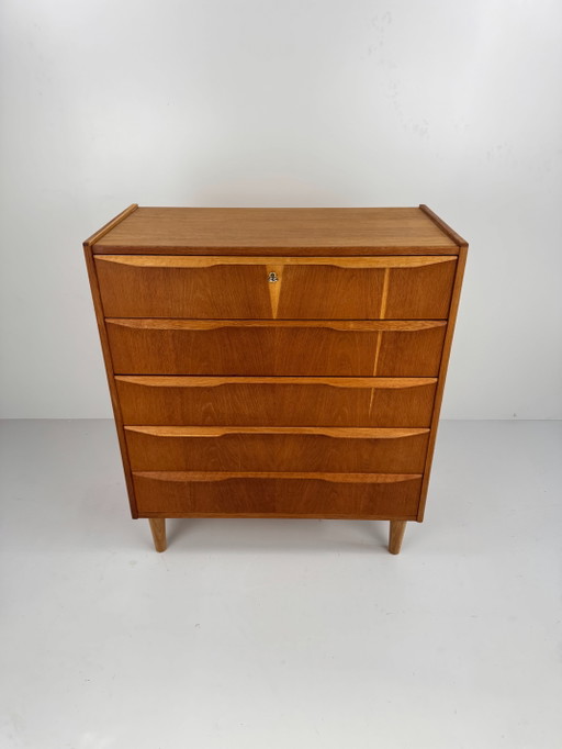 Commode en chêne danois, Danemark, années 1960