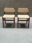 Set di 2 sedie vintage nello stile di Alvar Aalto