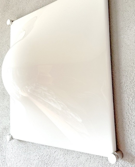 Vintage Martinelli Luce Wall or Ceiling Lamp, Wall lights, Metal, Plexiglass, Silver (photo 3 of 10)