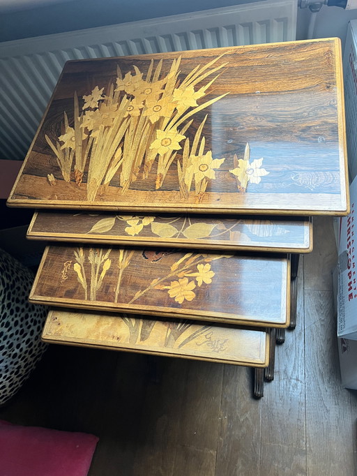 Émile Gallé Art Deco Nesting Tables