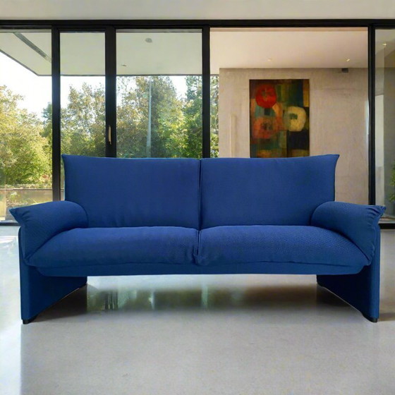 Image 1 of Cassina Palmaria 2-seater sofa Italian design Vico Magistretti
