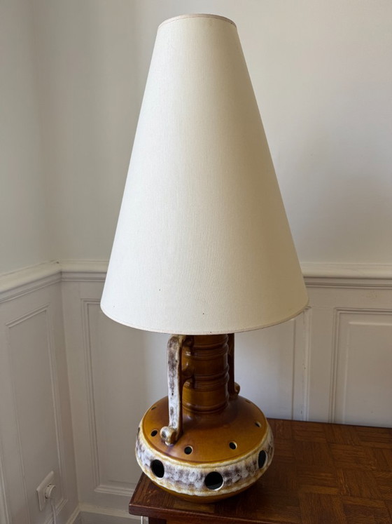Image 1 of Ceramic floor lamp – Fat Lava Mid century - 1960s/70s