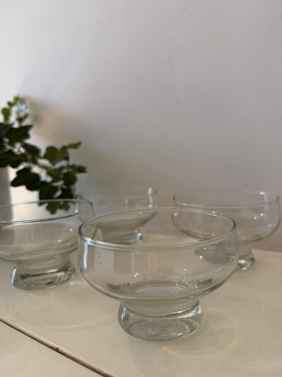 Image 1 of Set di 4 bicchieri da coppa in cristallo