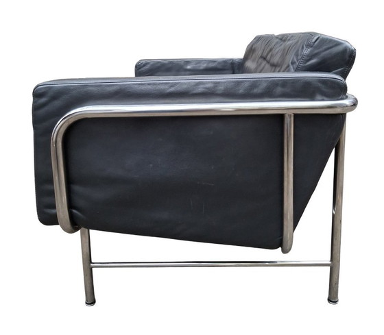 Canapé Design Vintage 1963 Hans Eichenberger Pour Strässle – Canapé Cuir 2 Places En Très Bon État (photo 5 of 12)