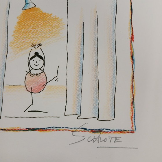 Image 1 of Schlote, Wilhelm - Ballerine sous les projecteurs - Giclée - signé à la main