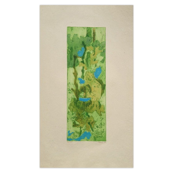 Monique PEHEM (BRETON-PROUTÉ) gravure signée Branches d'arbre 1985 – Lithographies et sérigraphies, Paper (photo 5 of 5)