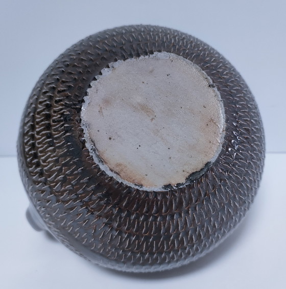 Image 1 of Brocca in gres smaltato e scarificato d&#39;epoca