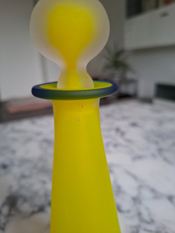 Bouteille en verre Henry Dean avec bouchon, jaune, Objets déco, Modern (photo 5 sur 8)