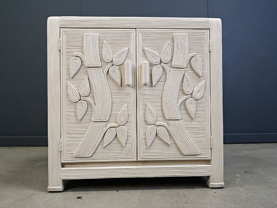 Image 1 of Mobile vintage in ancia tropicale spaccata, anni '70