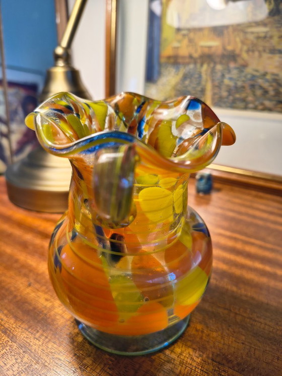 Image 1 of Murano Italy style art glass vase