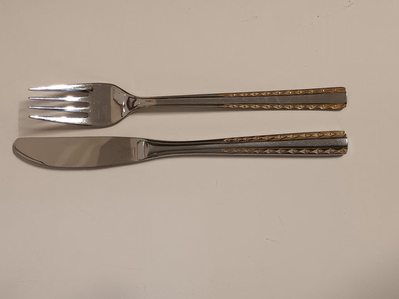 Image 1 of Solinger Besteckset, vergoldet, 12-Sitzer-Wagen