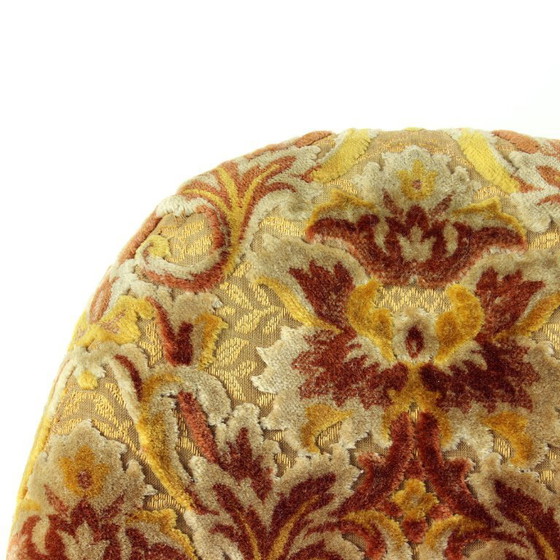 Image 1 of Muschelstuhl aus der Mitte des Jahrhunderts von Miroslav Navratil aus originalem Samt, Tschechoslowakei, 1960er Jahre