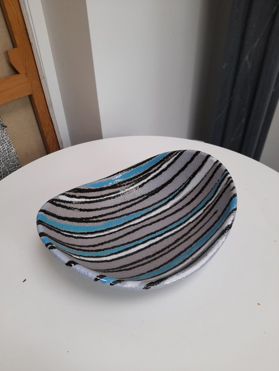 Image 1 of Italian ceramic plate with a 1950s line