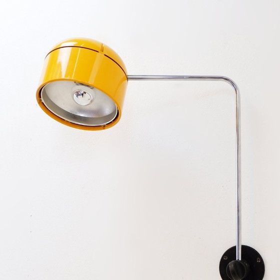 Image 1 of Lampada da parete gialla in stile Space Age di Arnold Berges per Staff – Germania, anni '70