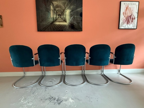 Image 1 of 5 fauteuils/chaises de conférence Gispen Design – 413R W.H. Gispen – Dutch Originals