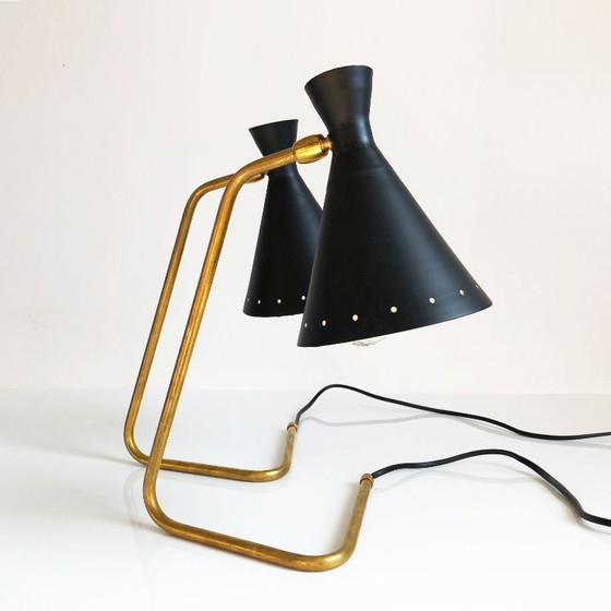 Image 1 of Een paar Cocotte-lampen, design uit de jaren 1950.
