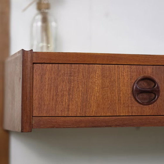 Vintage 60s Danish teak modular shelving unit Mid Century, Wood, Brown, Mid Century Modern (photo 5 of 22)