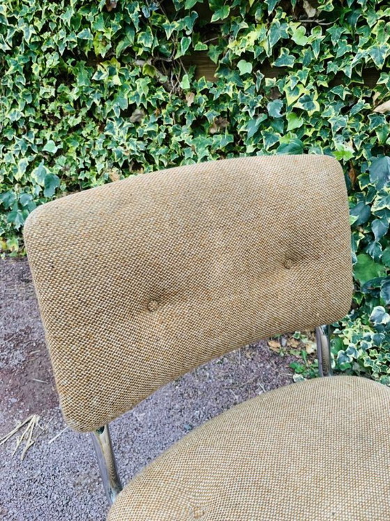 Vintage Strafor Steelcase Stoel – Eetkamerstoelen, Textiel (photo 7 of 11)