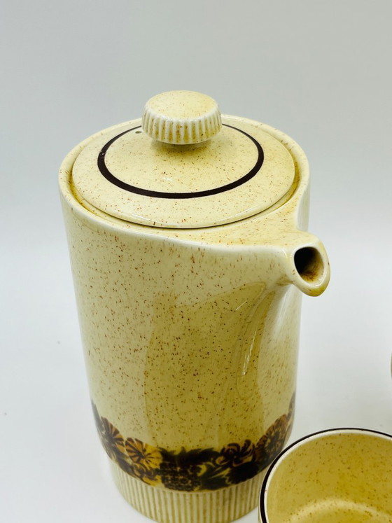 Image 1 of Poole Pottery Thistlewood koffieservies voor 4 personen