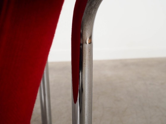 Image 1 of Fauteuil rouge, design italien, années 1970, fabriqué en Italie