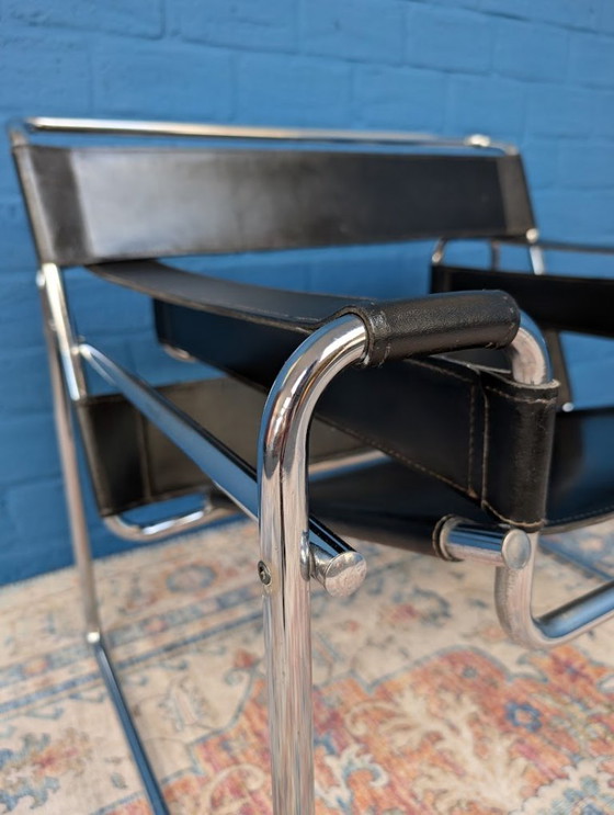 Image 1 of Poltrona Wassily vintage, stile Marcel Breuer