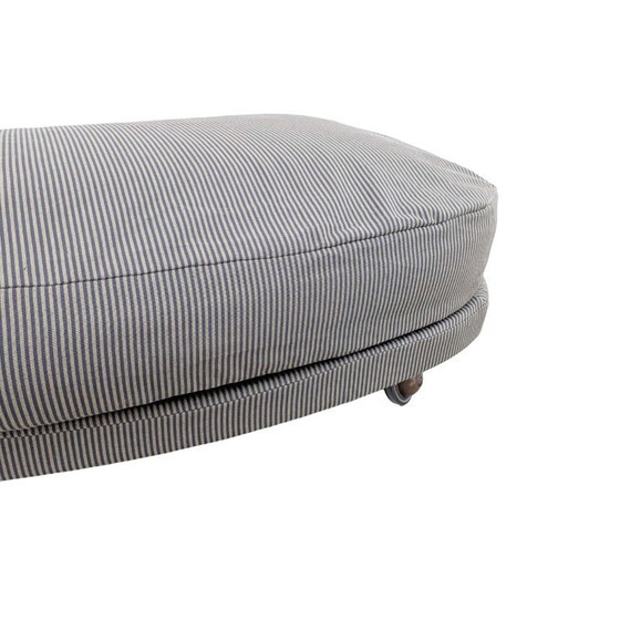 Original DePadova Armchair with Ottoman Vico Magistretti Leather 1980, Grey (photo 8 of 15)