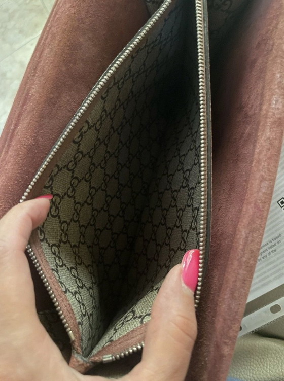 Gucci Dionysus GG Supreme Blooms Medium – Borse a mano, Metallo, Tela (photo 12 of 13)