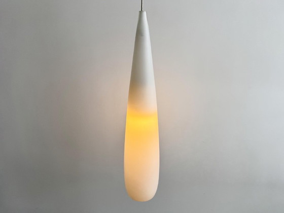 1x XXXL Vintage White Glass Pendant Lamp (photo 6 of 7)