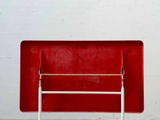 Tavolo Pieghevole Vintage Svizzero – Rosso & Bianco, Mid-Century – Tavoli da giardino, Altro (photo 12 of 15)