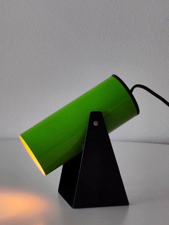 Space Age green lamp, Wall lights, Metal (photo 2 of 11)