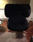 B&B Italia Tabano fauteuil — Patricia Urquiola — zwart/crème