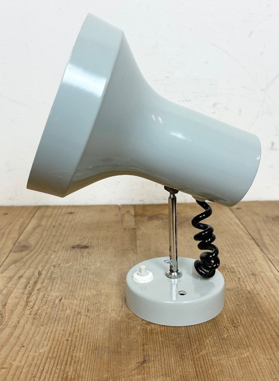 Image 1 of Vintage Grey Metal Wall Lamp by Josef Hurka for Napako, 1970s