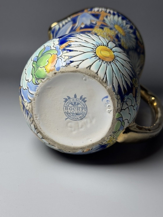 Boch Frères Keramis – Brocca Art Déco di Raymond Chevalier, c. 1930 – Vasi, Ceramic (photo 9 of 13)