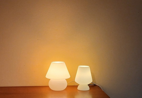 Image 1 of Set Mushroom Lampjes – 1980’s - Vintage