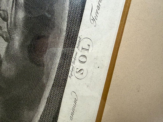 Image 1 of Zeer fraaie complete set van zeven neoclassicistische kopergravures "7 planeten", Carlo Iasinio, naar Raphael Urbinas, eind 18e 