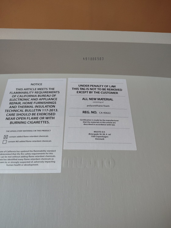 2 Muuto Stuhlhussen, hellgrau – Esszimmerstühle, Textile, Wood (photo 8 of 8)